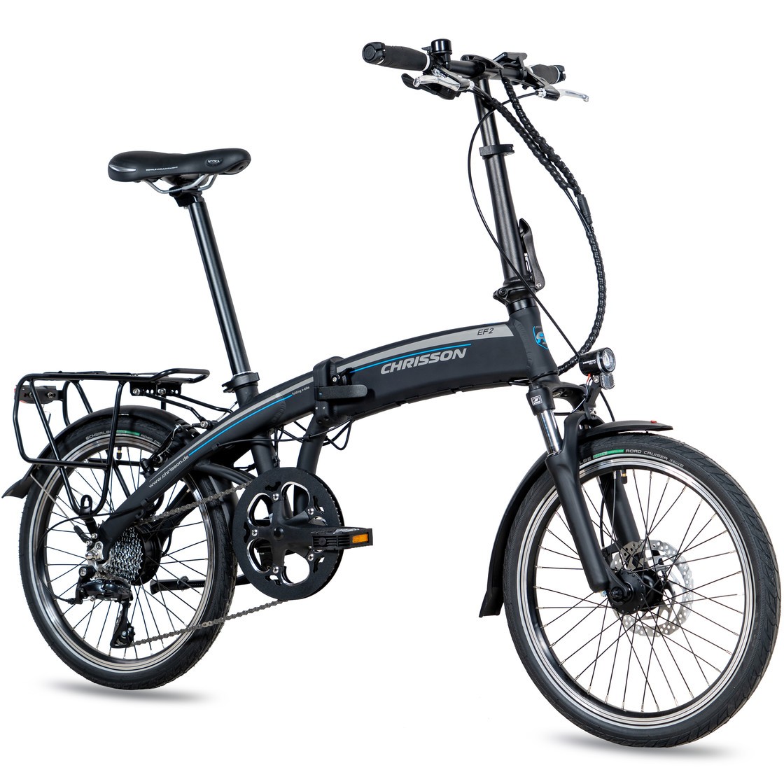 Xplorer Zložljivo Električno kolo EF2 Black