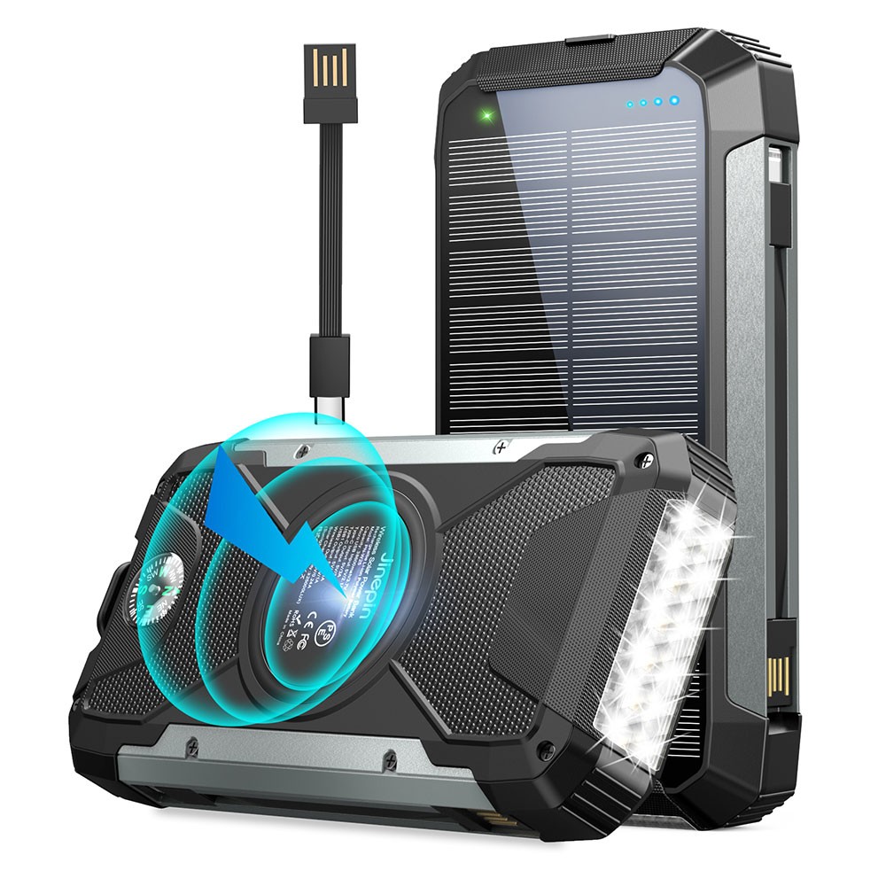 20000mAh brezžični polnilec Solarna baterija za napajanje