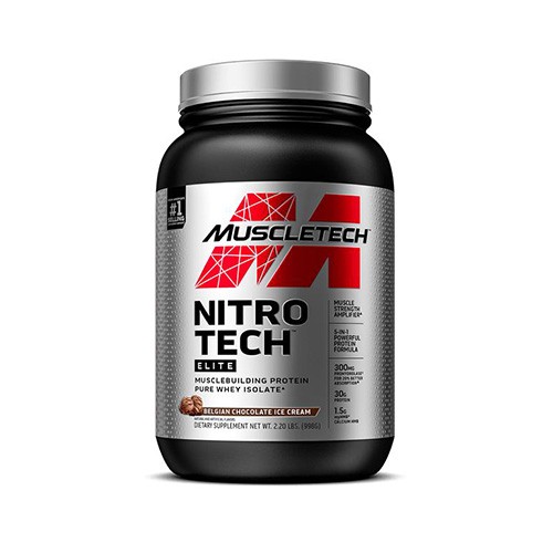 Muscletech Nitro Tech Elite (2.2lbs) Belgium Chocolate Ice Cream