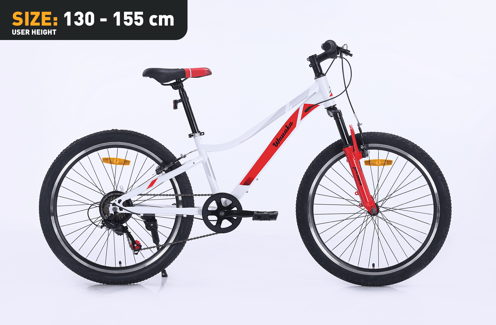 Otroško kolo Xplorer WANAKA White-Red 24"