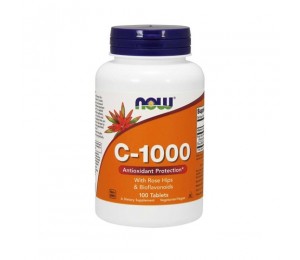 Now Foods C-1000 with Rose Hips & Bioflavonoids (100 Tabs) Unflavored